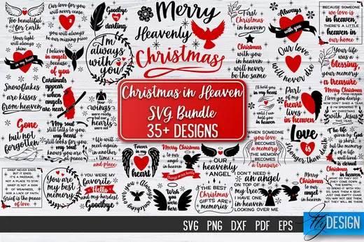 Christmas in Heaven SVGs